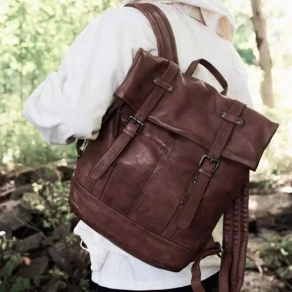 Barcelona Leather Backpack